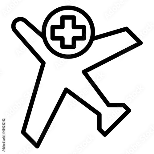 Travel Health Advisory Vector Line Icon Design