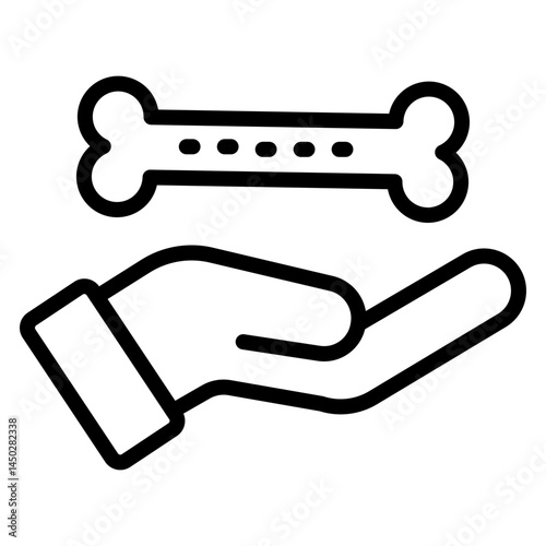 Bone Marrow Donation Vector Line Icon Design