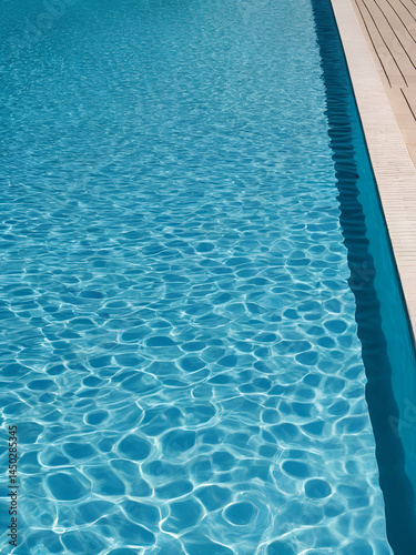 Background featuring the textured surface of rippling water in a swimming pool