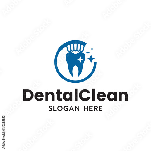 Tooth logo. Toothbrush logo isolated on white background.