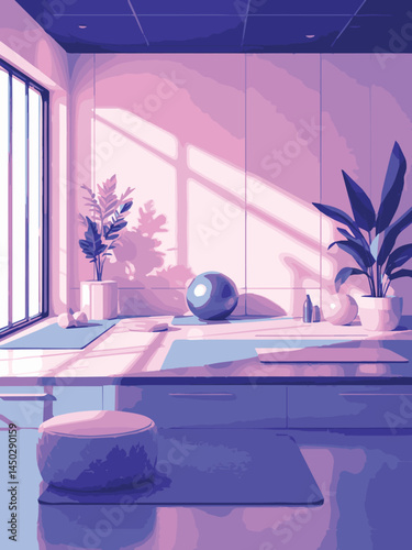 interior of a wellness center