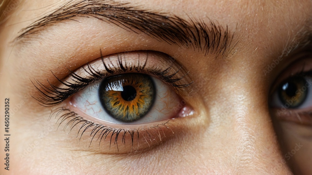 Naklejka premium close up of female eye, Generative Ai