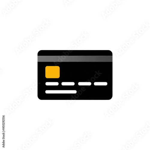 Black credit card payment finance banking money transaction