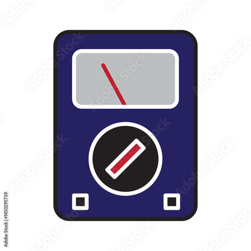 volt meter color icon