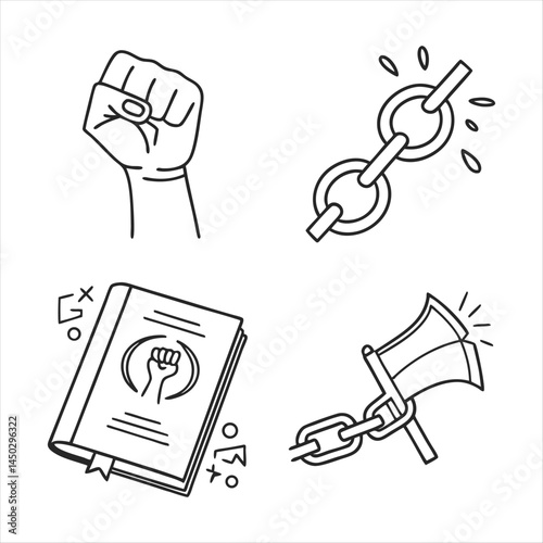 Feminist Icon Collection: Symbols of Empowerment, Equality, and Women's Rights