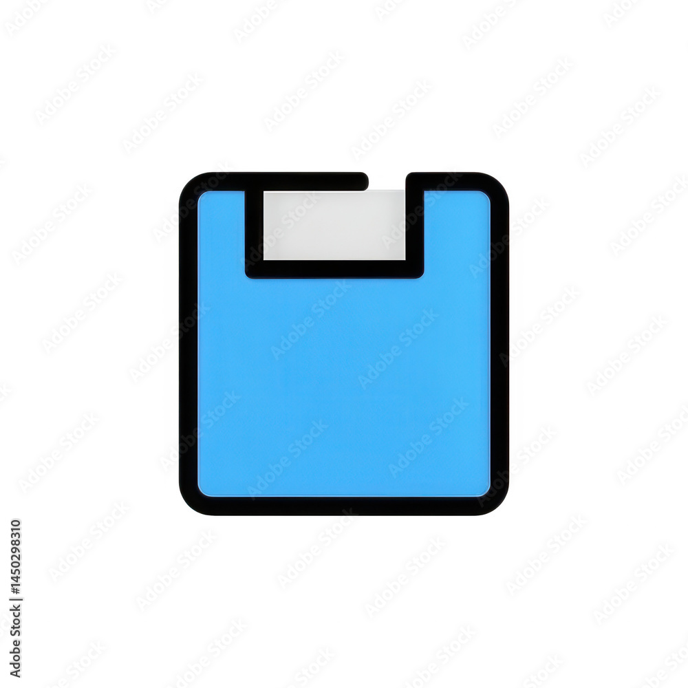 Save icon file storage data backup symbol blue illustration Save icon file storage data backup symbol blue illustration