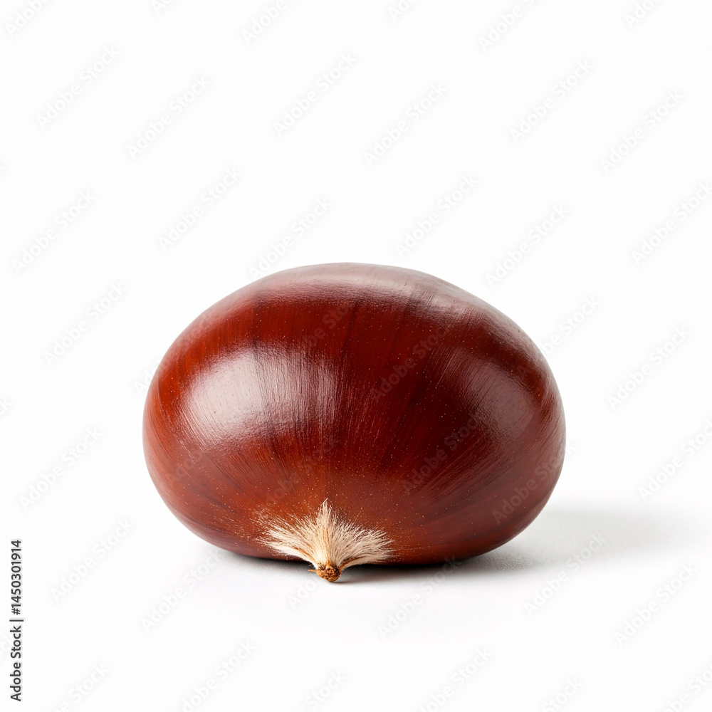 Obraz premium Chestnut isolated on white background.
