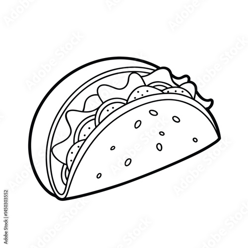 vector illustration of a sandwich