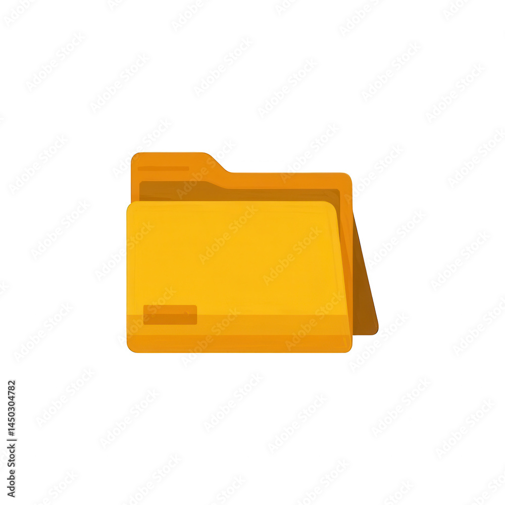 Yellow folder icon vector file document storage symbol data Yellow folder icon vector file document storage symbol data