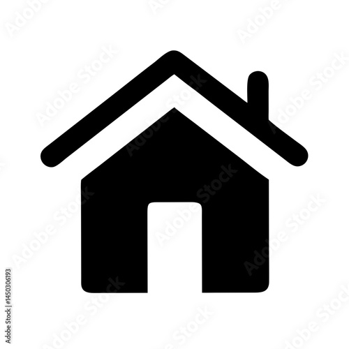 Home icon representing homepage concept in minimalistic style  