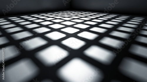 Geometric Design Background with Structured Squares and Intersecting Lines Made with Generative AI Technology