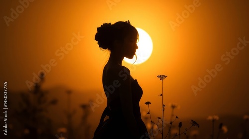 Fine art photograph, warm tones, soft light, silhouetted backlighting depicting japanese ecology.  contrasting colors, balanced tones, graceful and elegant, refined features