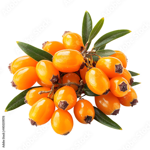 Golden Berries with Greenery.A vibrant cluster of sun-kissed golden berries, adorned with verdant leaves, embodies the essence of natural goodness.