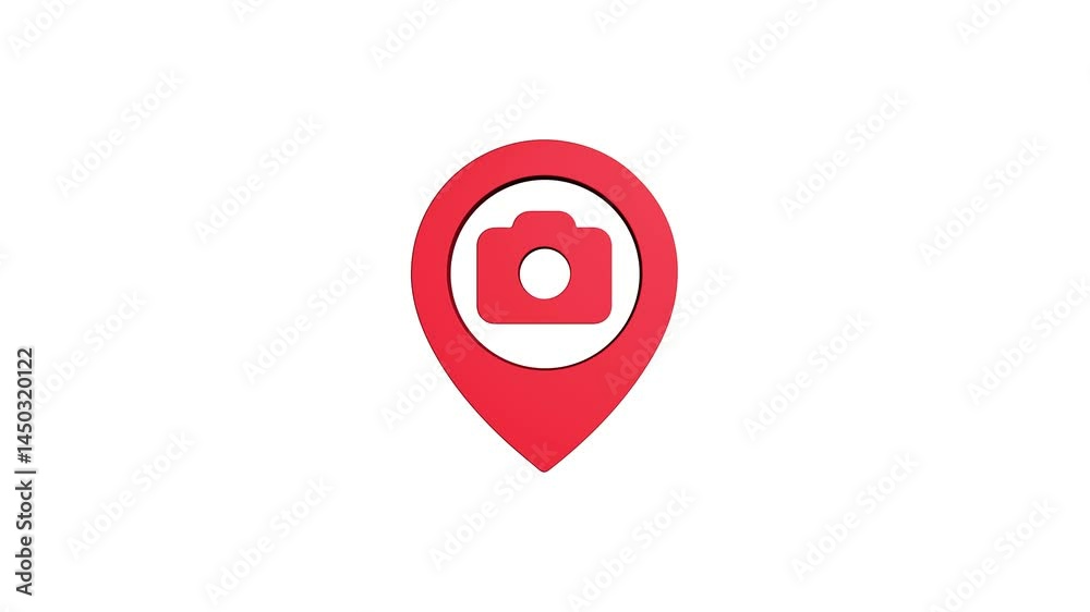 camera location 3d pin animation of red spinning in Green, blue, black & white background. rotating on 4k graphic pins gps pointer map camera location 3d pin animation of red spinning in Green, blue, black & white background. rotating on 4k graphic pins gps pointer map