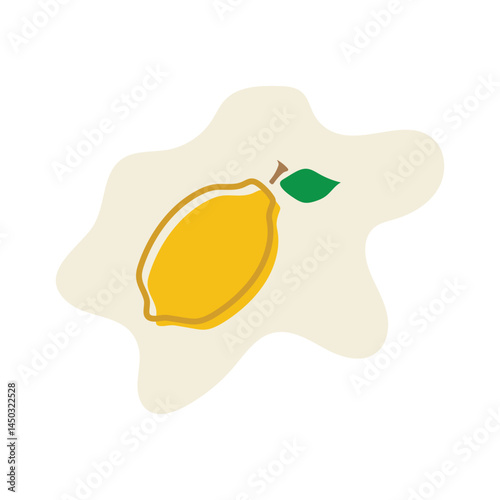 abstract lemon icon logo design