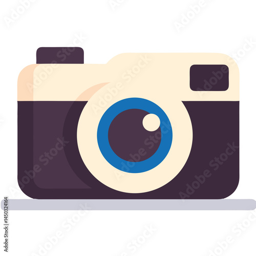Camera icon, photography symbol illustration