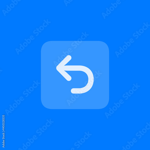 Left Return Square Filled