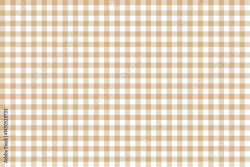 Tan and white color plaid pattern background. plaid pattern background. Seamless pattern.