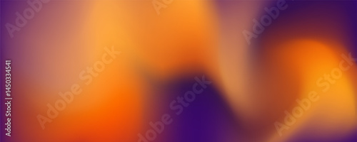 Wave abstract background with a combination of yellow, orange and dark purple elegant mystical energy, minimalist pastel colors, halloween