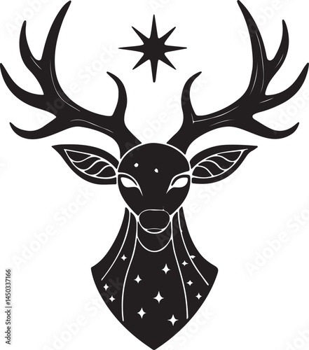 deer head vector