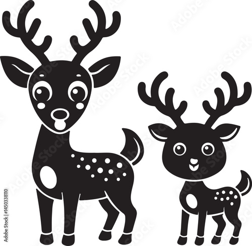 set of deer