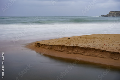 Fototapeta Naklejka Na Ścianę i Meble -  Stormy day in Black Sea coast of Istanbul, Turkiye