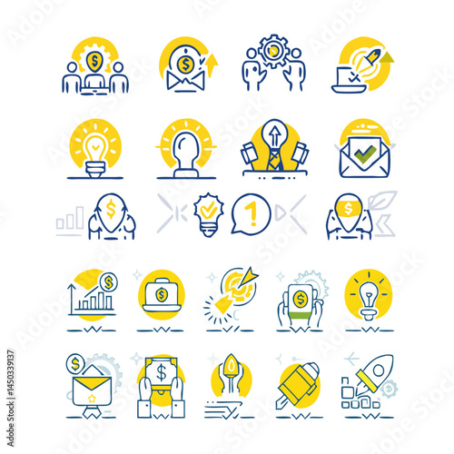 Business Consulting Line Icons