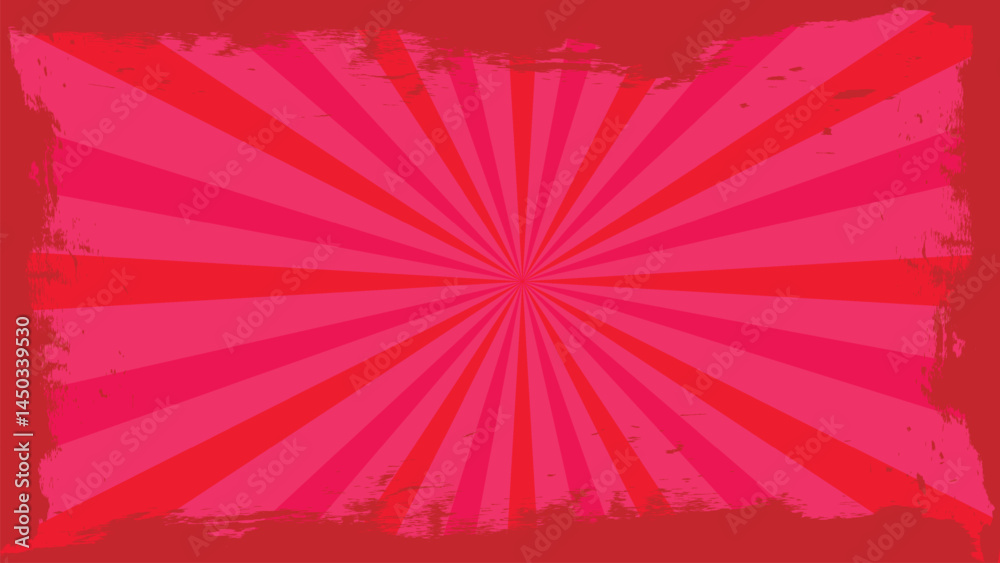 red pink sun efek with brush