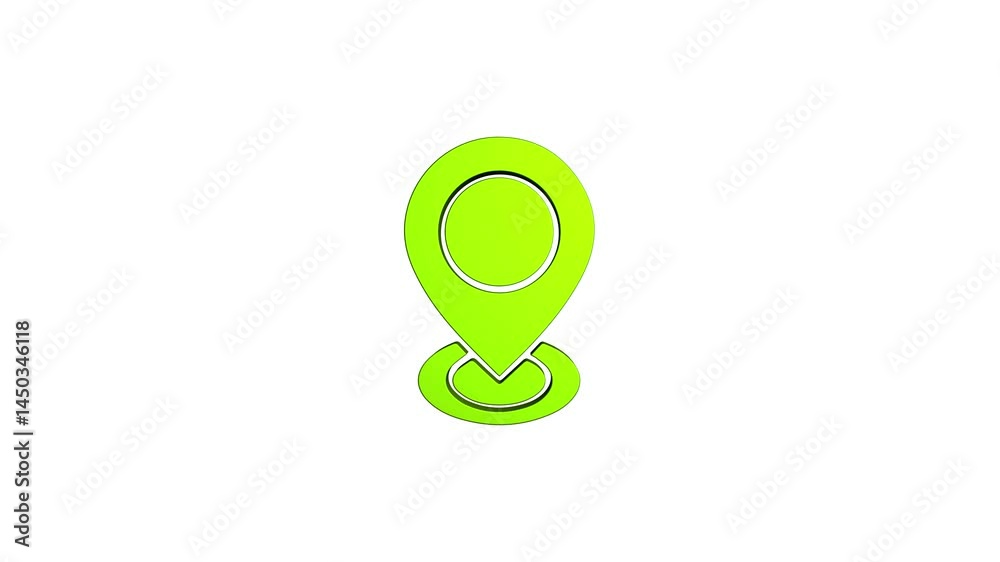 location 3d pin animation of red spinning in Green, blue, black & white background. rotating on 4k graphic pins gps pointer map location 3d pin animation of red spinning in Green, blue, black & white background. rotating on 4k graphic pins gps pointer map