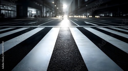 pedestrian crossing in night