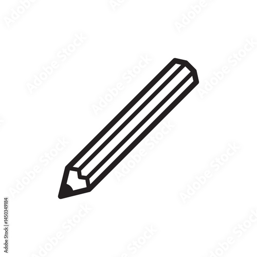 シンプルでかわいい鉛筆のアイコン