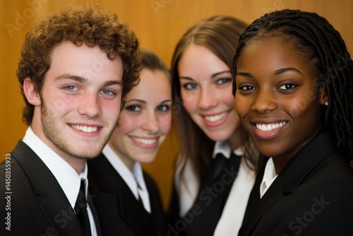 Young business team working