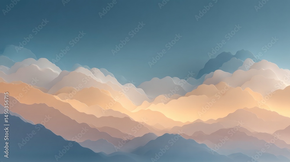 Fototapeta premium expanse of abstract fields features simple composition embracing minimalistic aesthetics