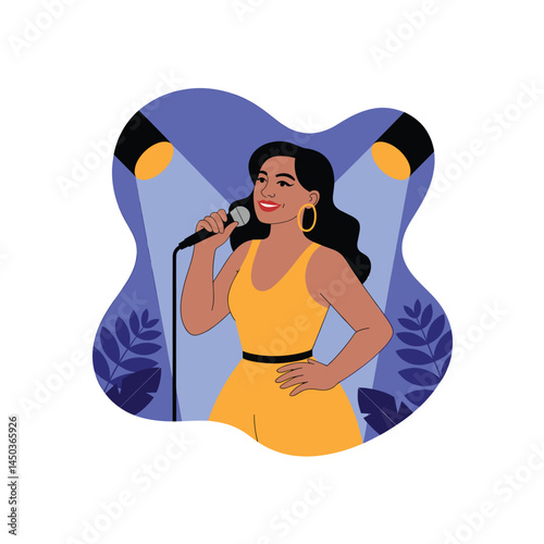 Diverse Latin American Men and Women in Professional Attire – Vector Illustration of Various Occupations