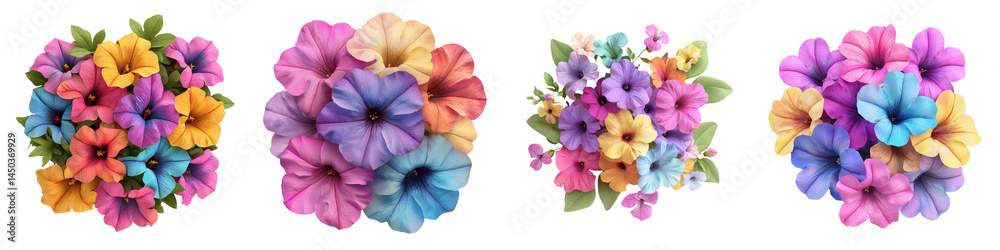 Obraz premium Vibrant floral bouquet with colorful blooming flowers