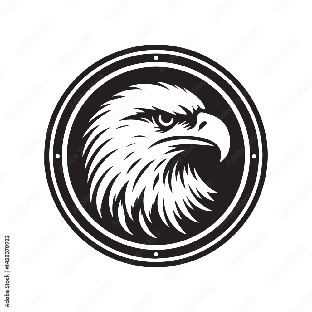 Fototapeta premium vector illustration of an eagle