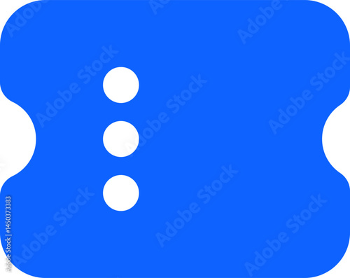 coupon blue simple vector icon