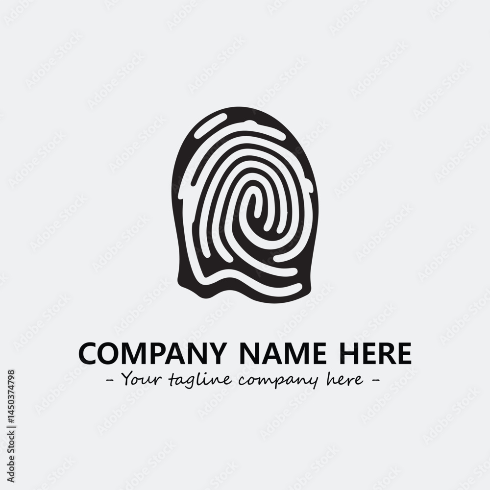 Fingerprint logo company design vector illustration Fingerprint logo company design vector illustration