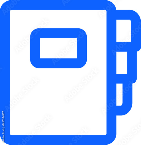 phonebook blue simple vector icon