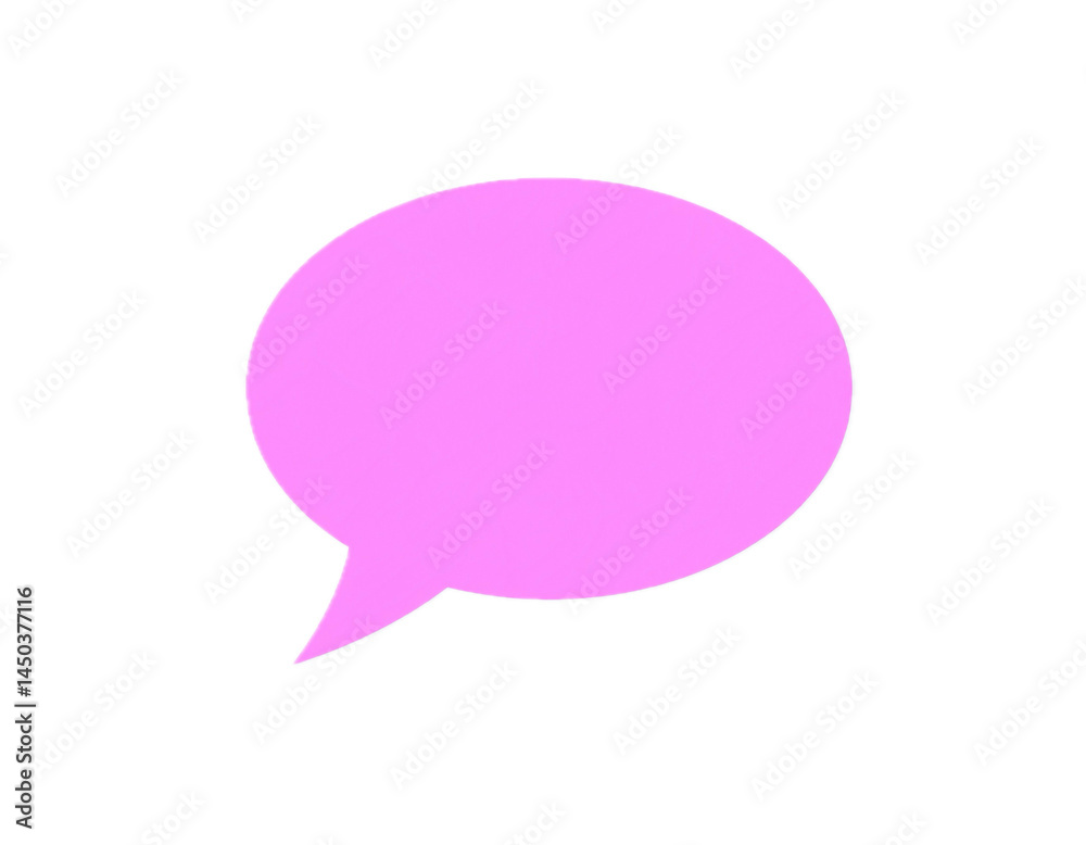 Pink text balloon isolated on background. Pink text balloon isolated on background.