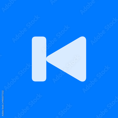 Skip Backward Alternative Filled Icon