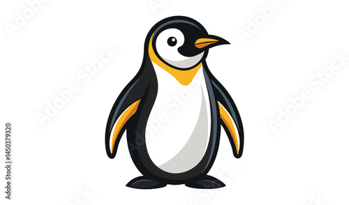 penguin on white background