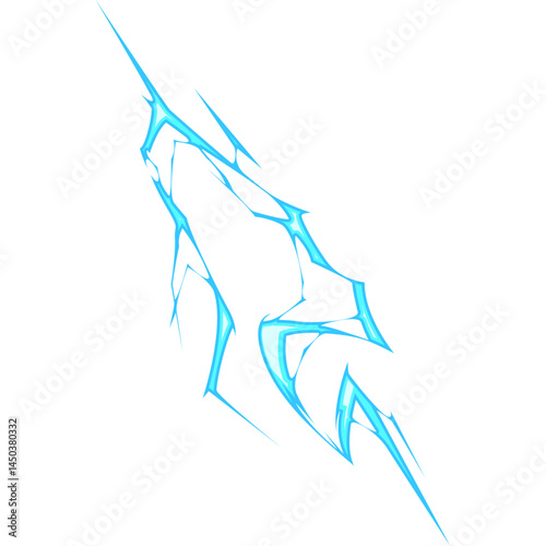 Lightning or thunderbolt light illustration
