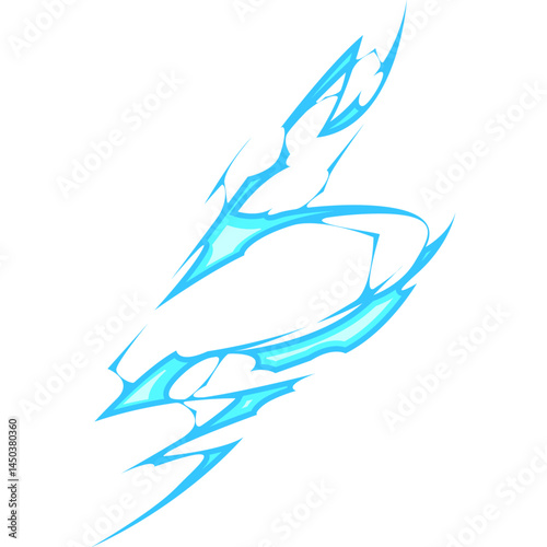 Lightning or thunderbolt light illustration
