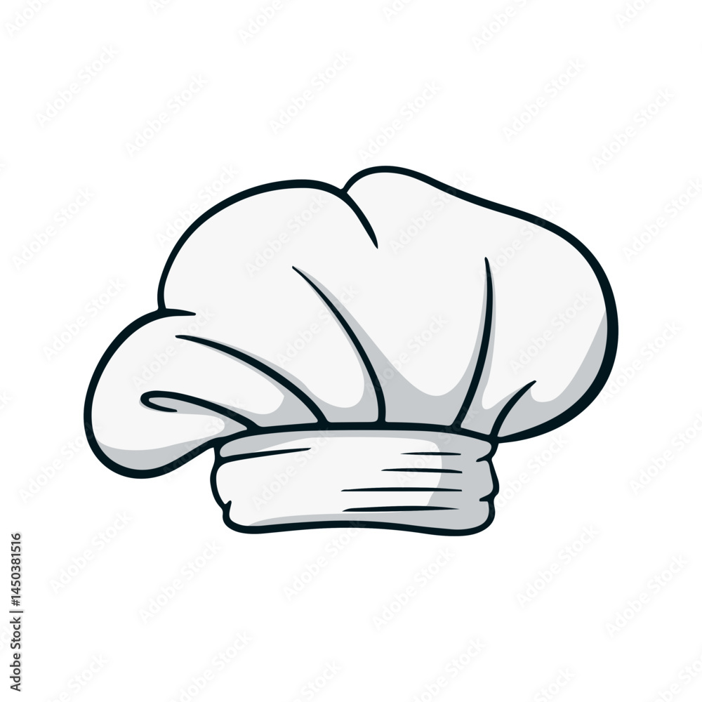Fototapeta premium Hand-Drawn Chef Hat Illustration 