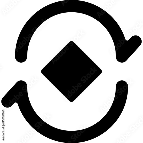 Rotation Icon Vector Element