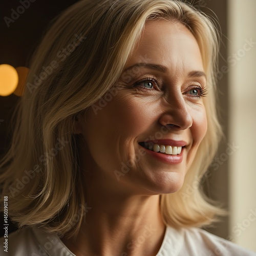 Close up of a woman smiling