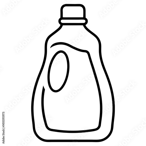 Minimal Fabric Softener Vector on White