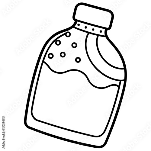 Minimal Fabric Softener Vector on White