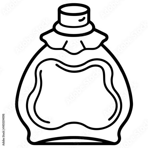 Minimal Fabric Softener Vector on White
